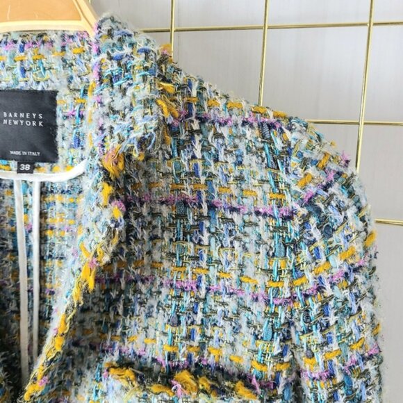 Barneys New York Preppy Tweed Made in Italy Blazer - Picture 5 of 9